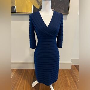 Adrianna Papell navy blue dress size 2
